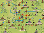 Goodgame Empire - Carte du monde et attaque contre un fieff coquin